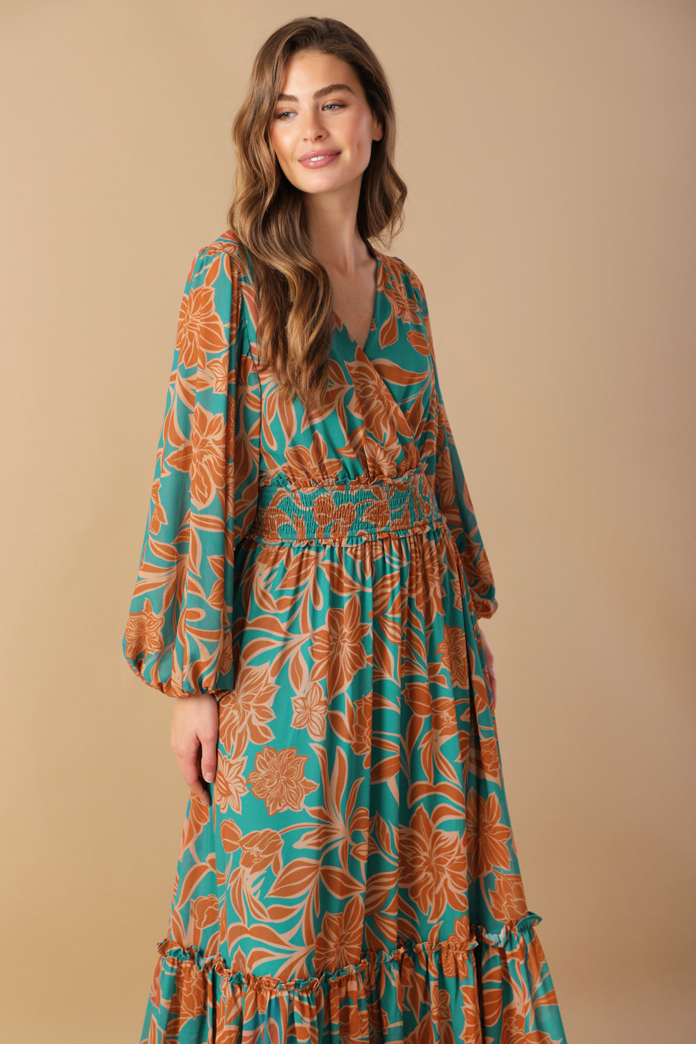 FLEETING FAUNA WOVEN MAXI DRESS Flying Tomato